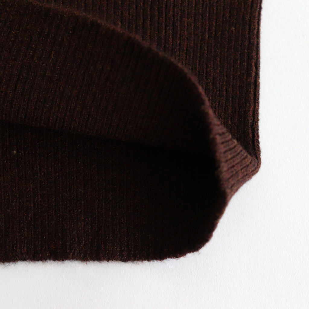 Poeta high neck sweater #Brown [24-850]