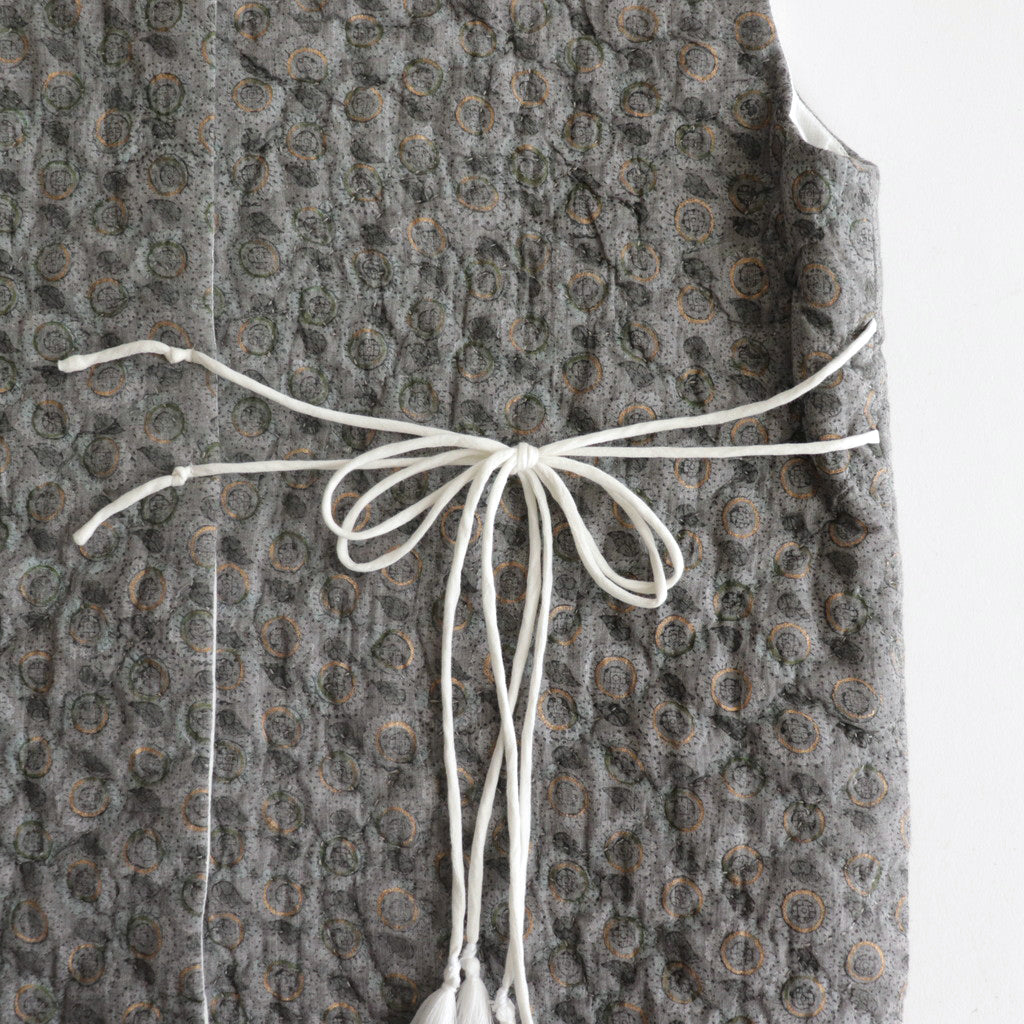 FILLE VEST #GRAY×GOLD [26-0028A]