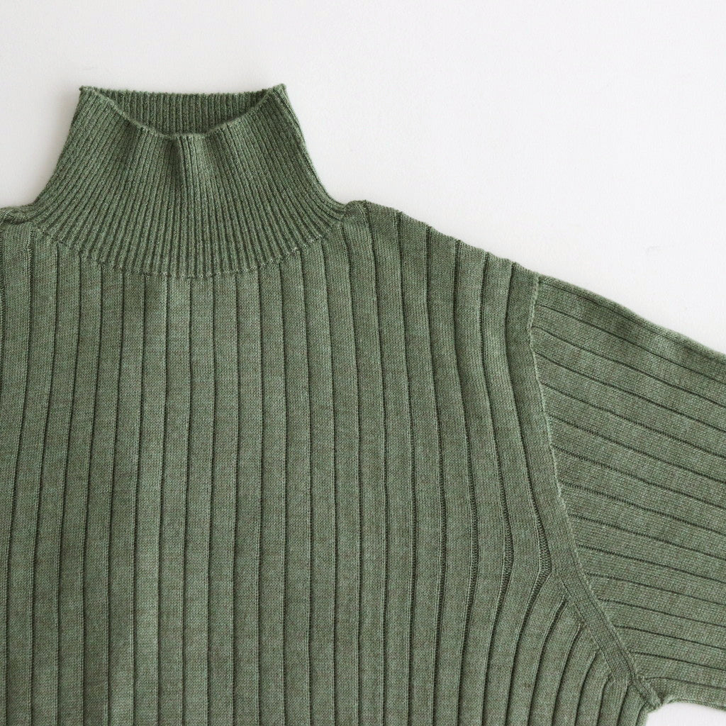 Poeta high neck sweater #Olive [24-850]