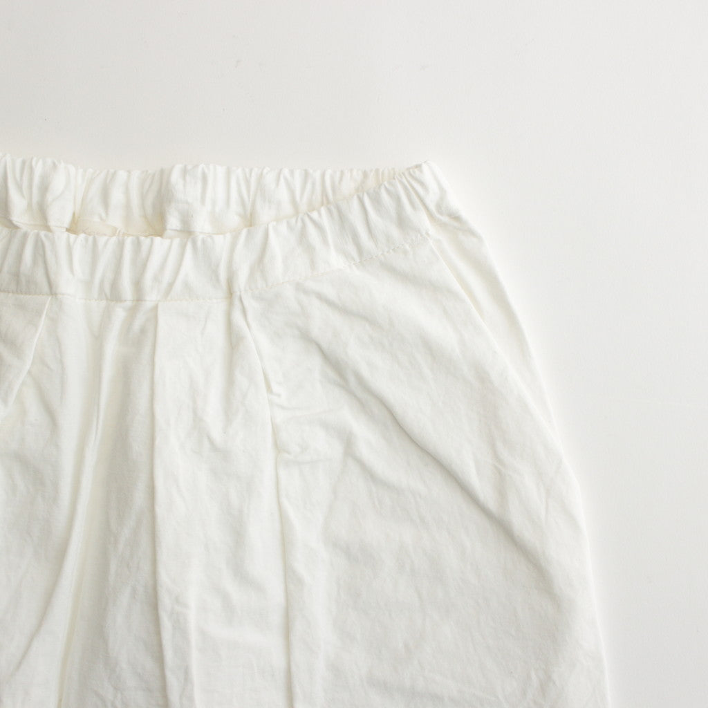 Cotton hemp tuck pants #WHITE [241811]