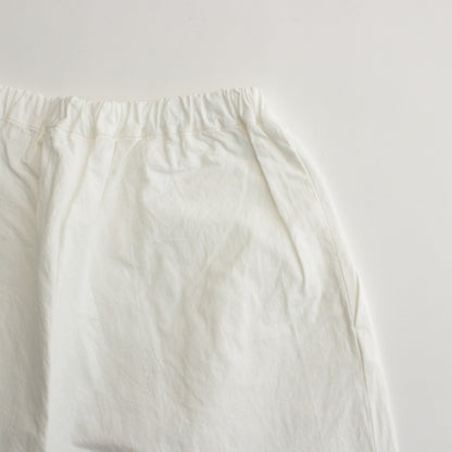 Cotton hemp tuck pants #WHITE [241811]