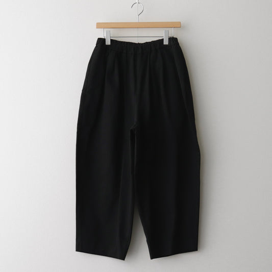 CHINO CLOTH DOUBLE TUCK WIDE TAPERED #BLACK [SP1916-6]