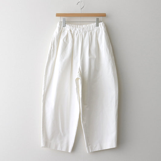 CHINO CLOTH DOUBLE TUCK WIDE TAPERED #WHITE [SP1916-6]