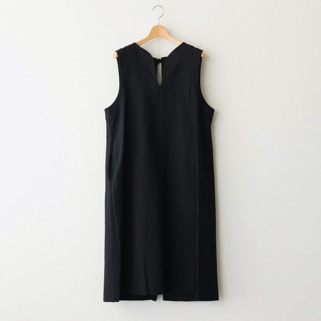 Open back sleeveless dress #black [TLF-125-ve001-cla]