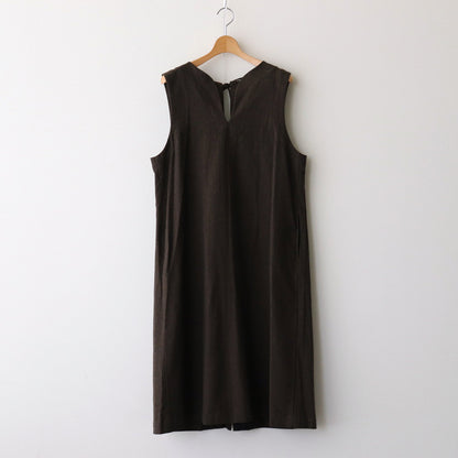 Open back sleeveless dress #dark brown [TLF-125-ve001-cla]