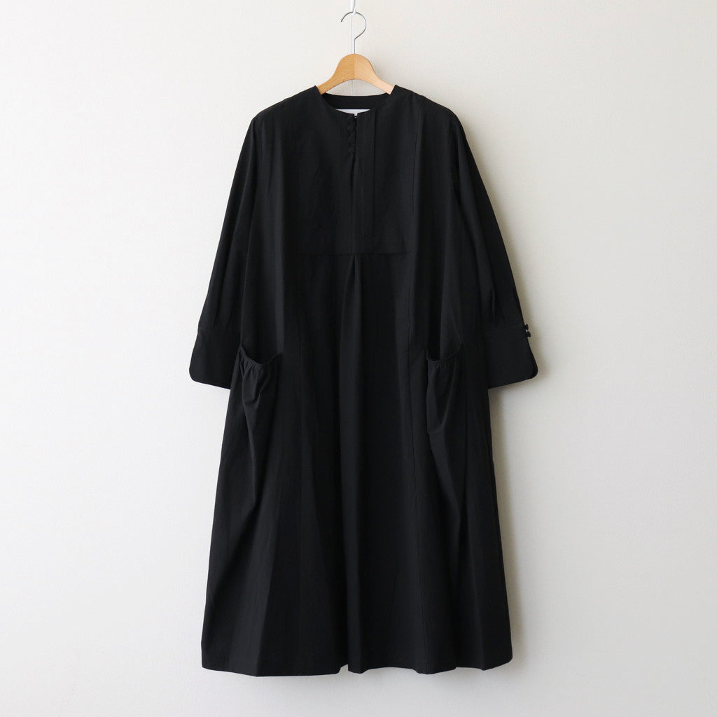 Layered tuck dress #black [TLF-125-op005-tp]