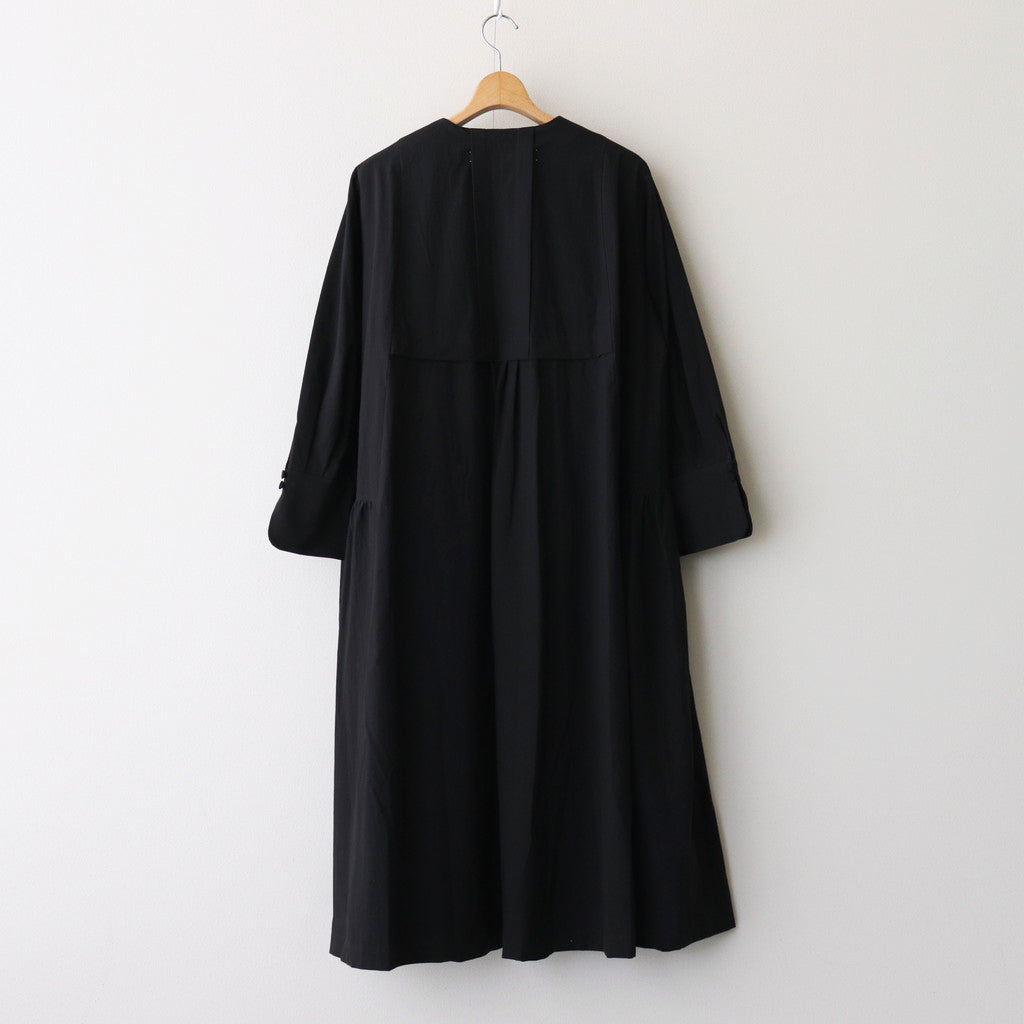 Layered tuck dress #black [TLF-125-op005-tp]