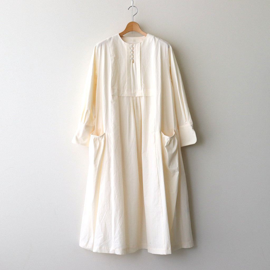 Layered tuck dress #ecru [TLF-125-op005-tp]