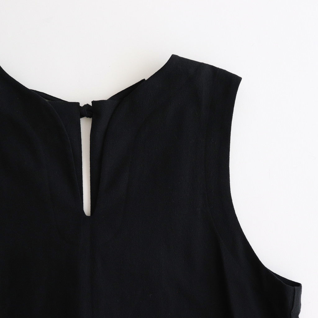 Open back sleeveless dress #black [TLF-125-ve001-cla]