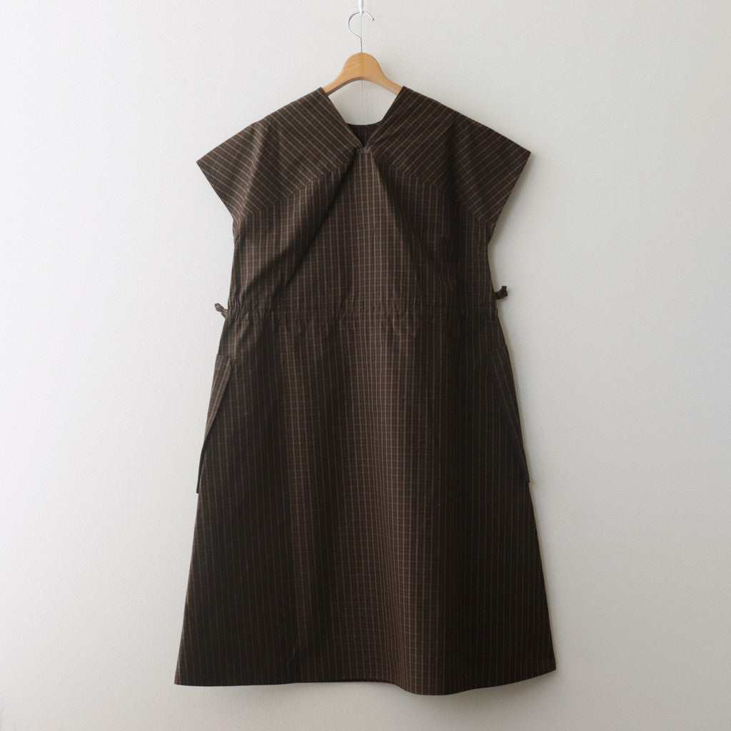 ROBINSON'S.C POCKET DRESS #DARK BROWN [no.6433]