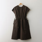 ROBINSON'S.C POCKET DRESS #DARK BROWN [no.6433]