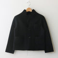 WOOL FELT KNIT JACKET #BLACK [no.6452]