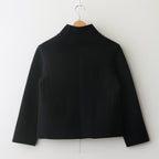WOOL FELT KNIT JACKET #BLACK [no.6452]