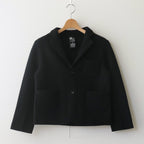 WOOL FELT KNIT JACKET #BLACK [no.6452]