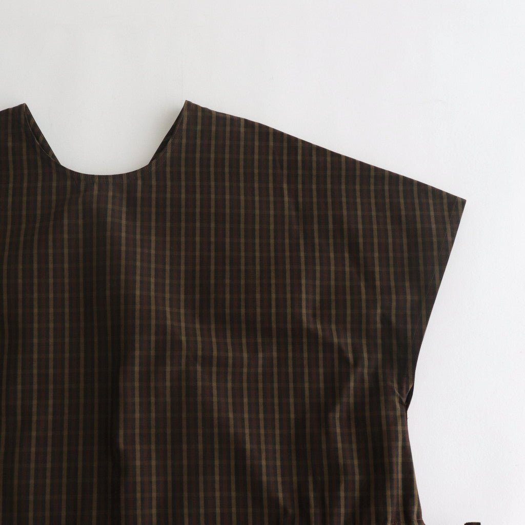 ROBINSON'S.C POCKET DRESS #DARK BROWN [no.6433]