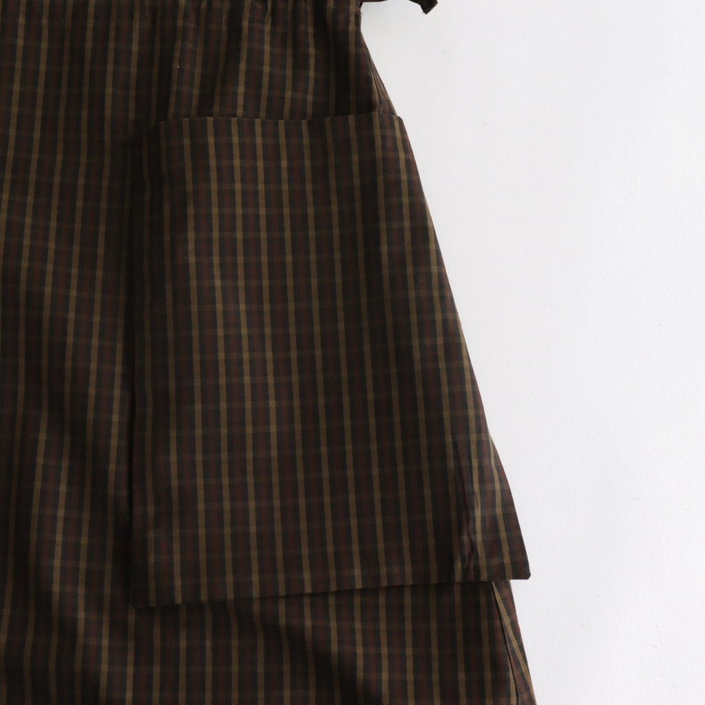 ROBINSON'S.C POCKET DRESS #DARK BROWN [no.6433]
