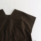 ROBINSON'S.C POCKET DRESS #DARK BROWN [no.6433]