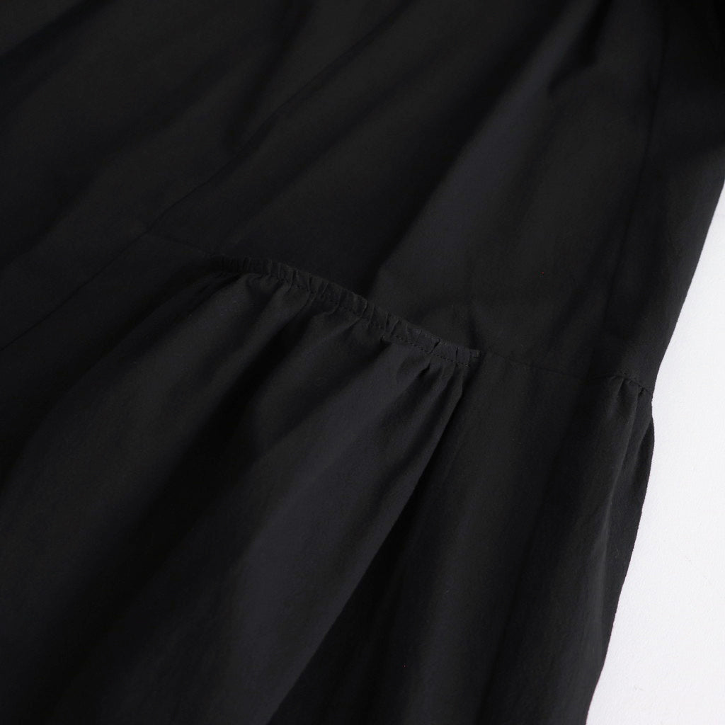 Layered tuck dress #black [TLF-125-op005-tp]