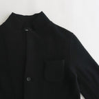 WOOL FELT KNIT JACKET #BLACK [no.6452]