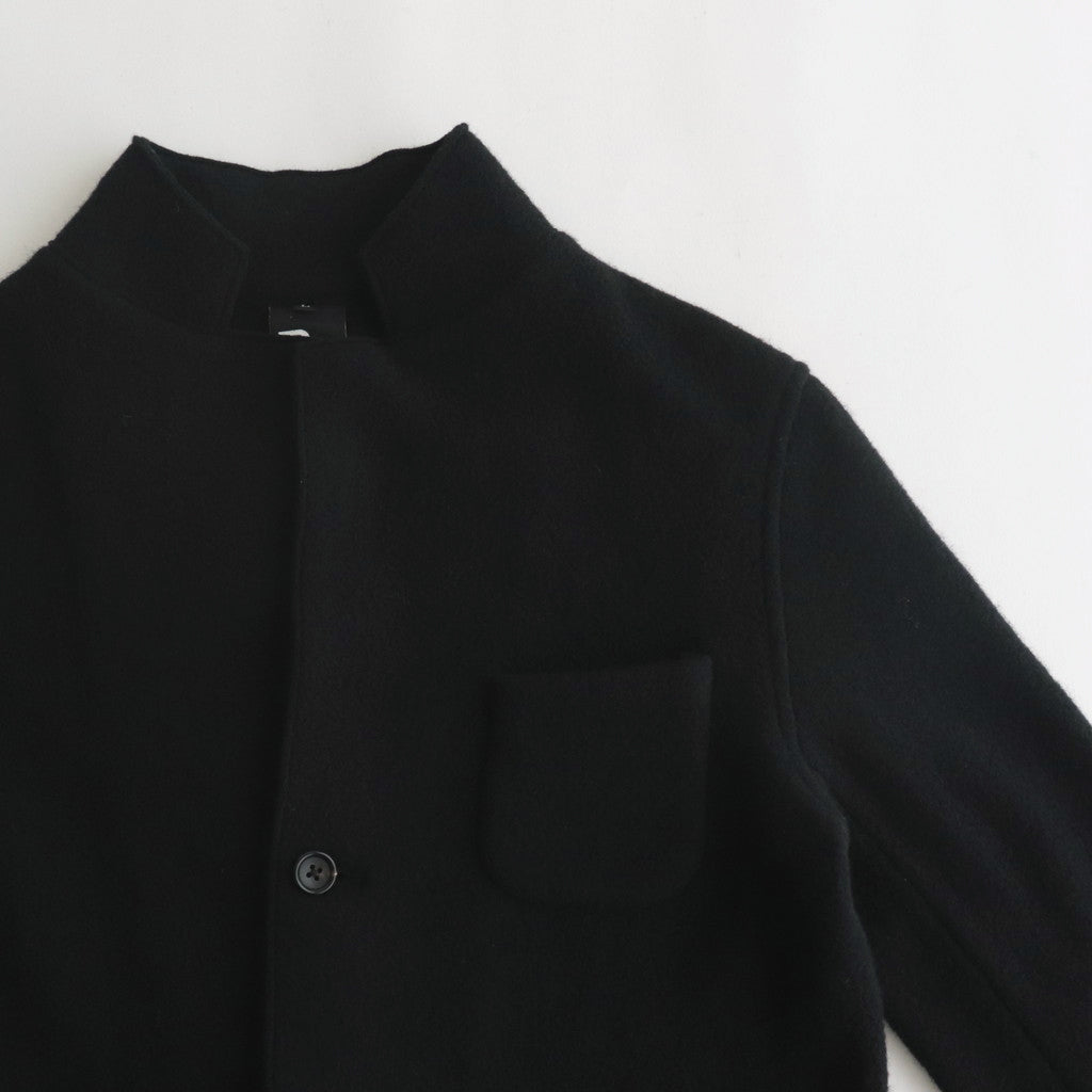 WOOL FELT KNIT JACKET #BLACK [no.6452]