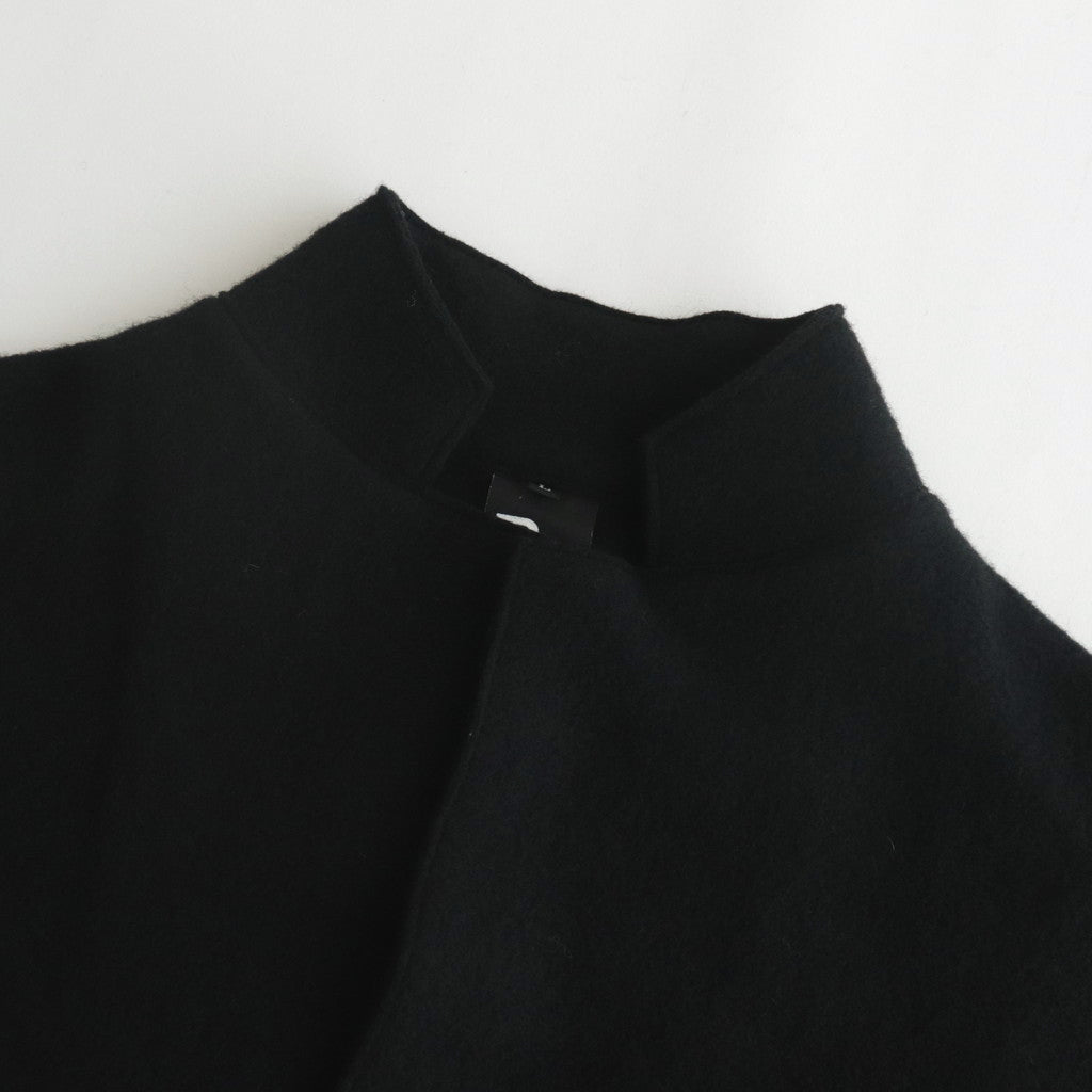 WOOL FELT KNIT JACKET #BLACK [no.6452]
