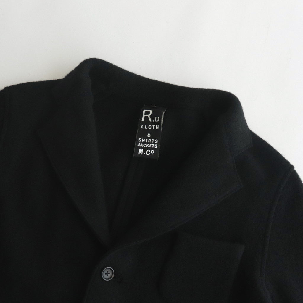 WOOL FELT KNIT JACKET #BLACK [no.6452]