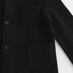 WOOL FELT KNIT JACKET #BLACK [no.6452]