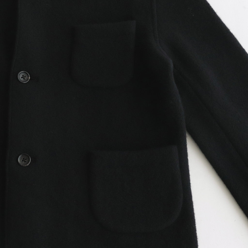 WOOL FELT KNIT JACKET #BLACK [no.6452]