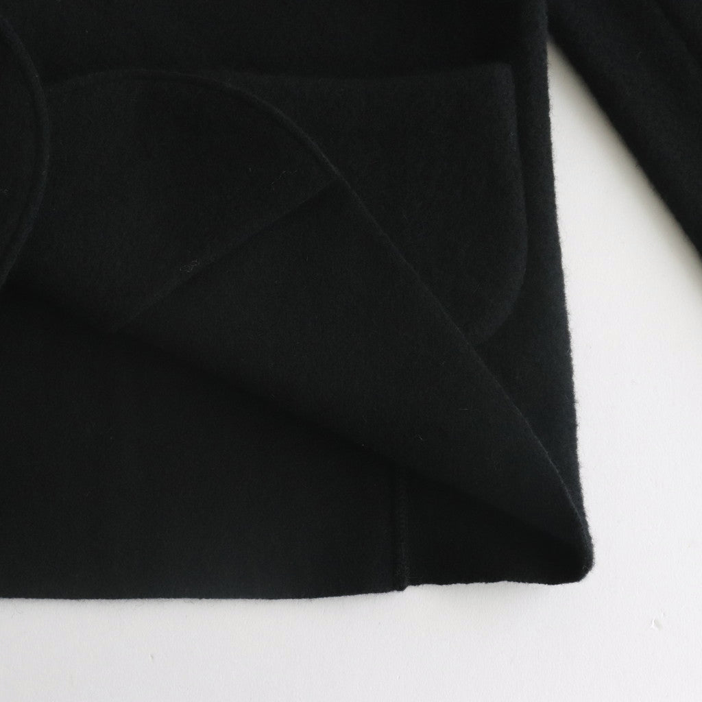 WOOL FELT KNIT JACKET #BLACK [no.6452]