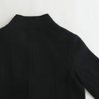 WOOL FELT KNIT JACKET #BLACK [no.6452]