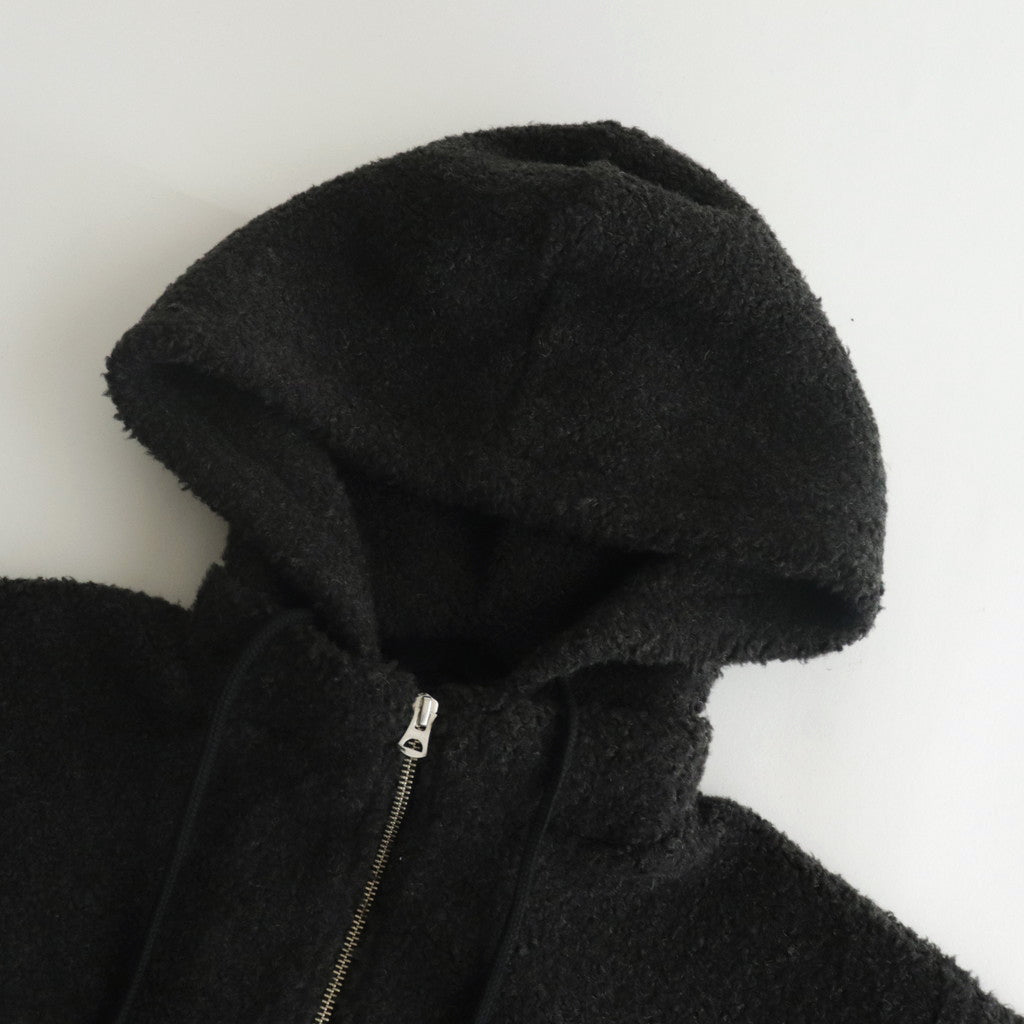 Boa W/ZIP Hoodie #009 TOP Charcoal [US240CT006]
