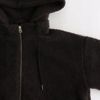 Boa W/ZIP Hoodie #028 Dark Brown [US240CT006]