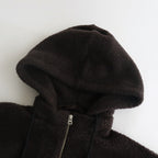 Boa W/ZIP Hoodie #028 Dark Brown [US240CT006]