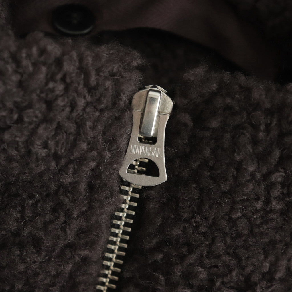 Boa W/ZIP Hoodie #028 Dark Brown [US240CT006]