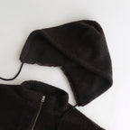 Boa W/ZIP Hoodie #028 Dark Brown [US240CT006]