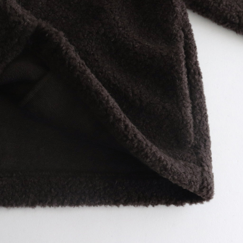 Boa W/ZIP Hoodie #028 Dark Brown [US240CT006]