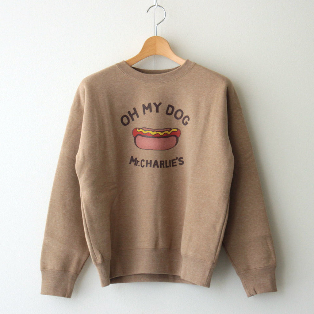 OH MY DOG SWEAT SHIRT #camel [no.6999]