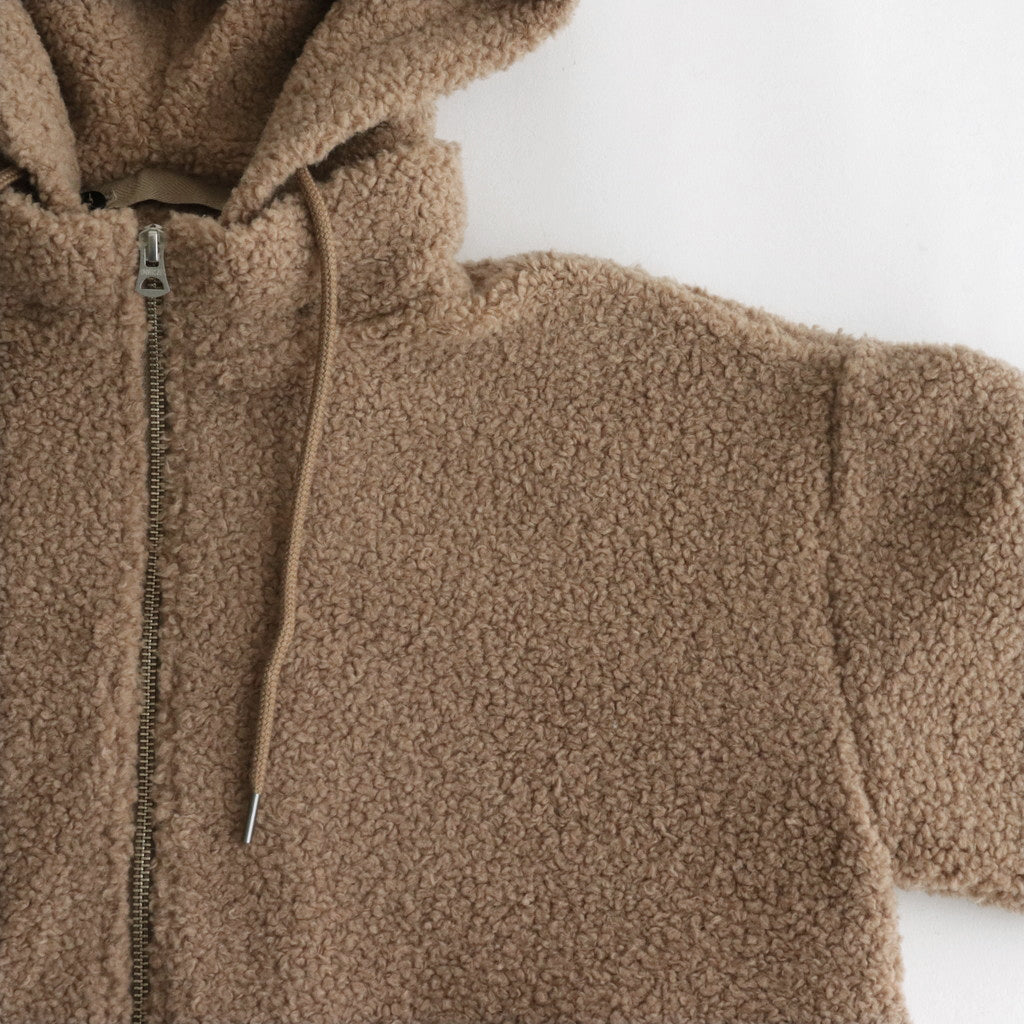 Boa W/ZIP Hoodie #064 Cafe au Lait [US240CT006]