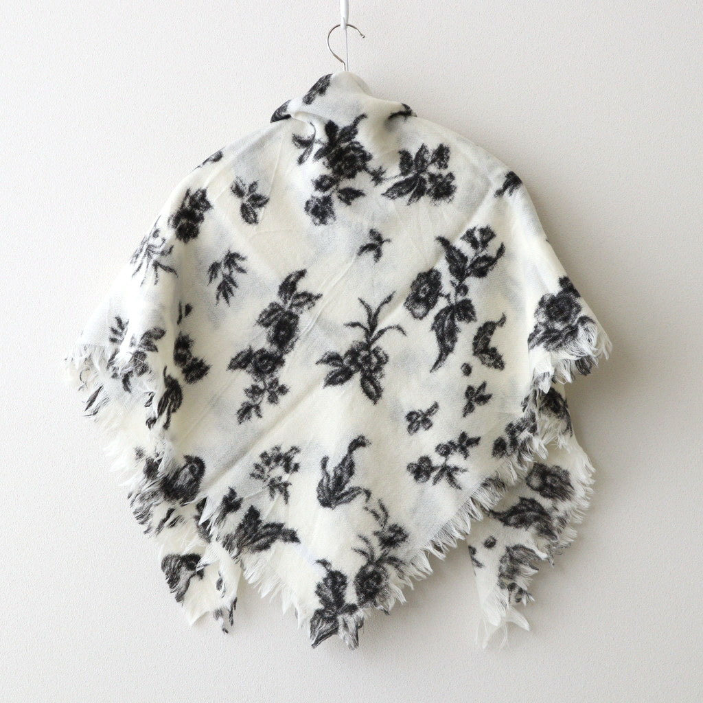 GARDEN WOOL SHAWL #black [no.6757]