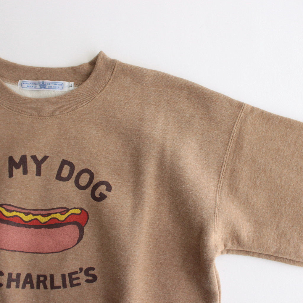 OH MY DOG SWEAT SHIRT #camel [no.6999]