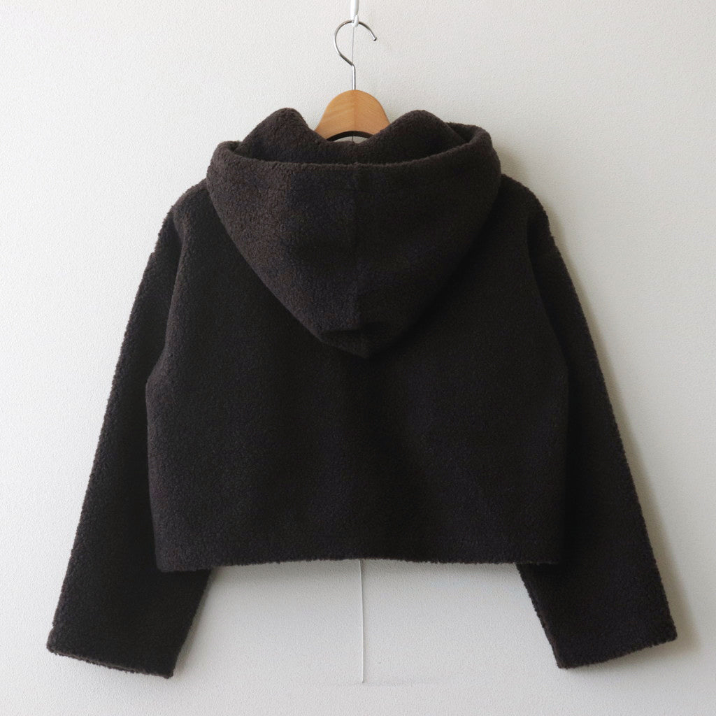 Boa W/ZIP Hoodie #028 Dark Brown [US240CT006]