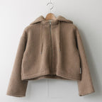 Boa W/ZIP Hoodie #064 Cafe au Lait [US240CT006]