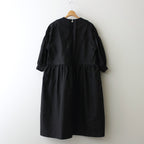 白晝の夢 tucked dress #black [TLF-224-op003-ja]