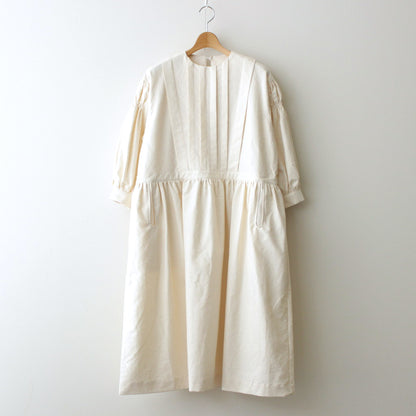 白晝の夢 tucked dress #ivory [TLF-224-op003-ja]