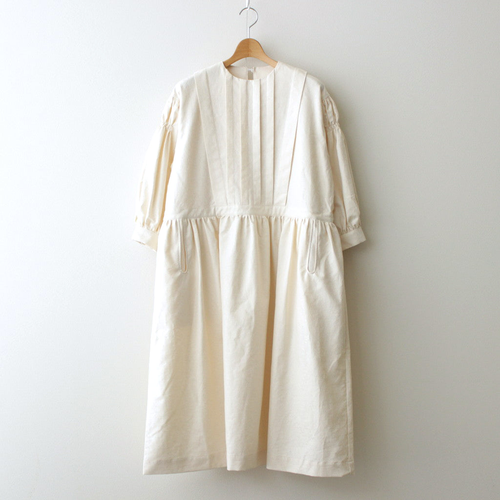 白晝の夢 tucked dress #ivory [TLF-224-op003-ja]