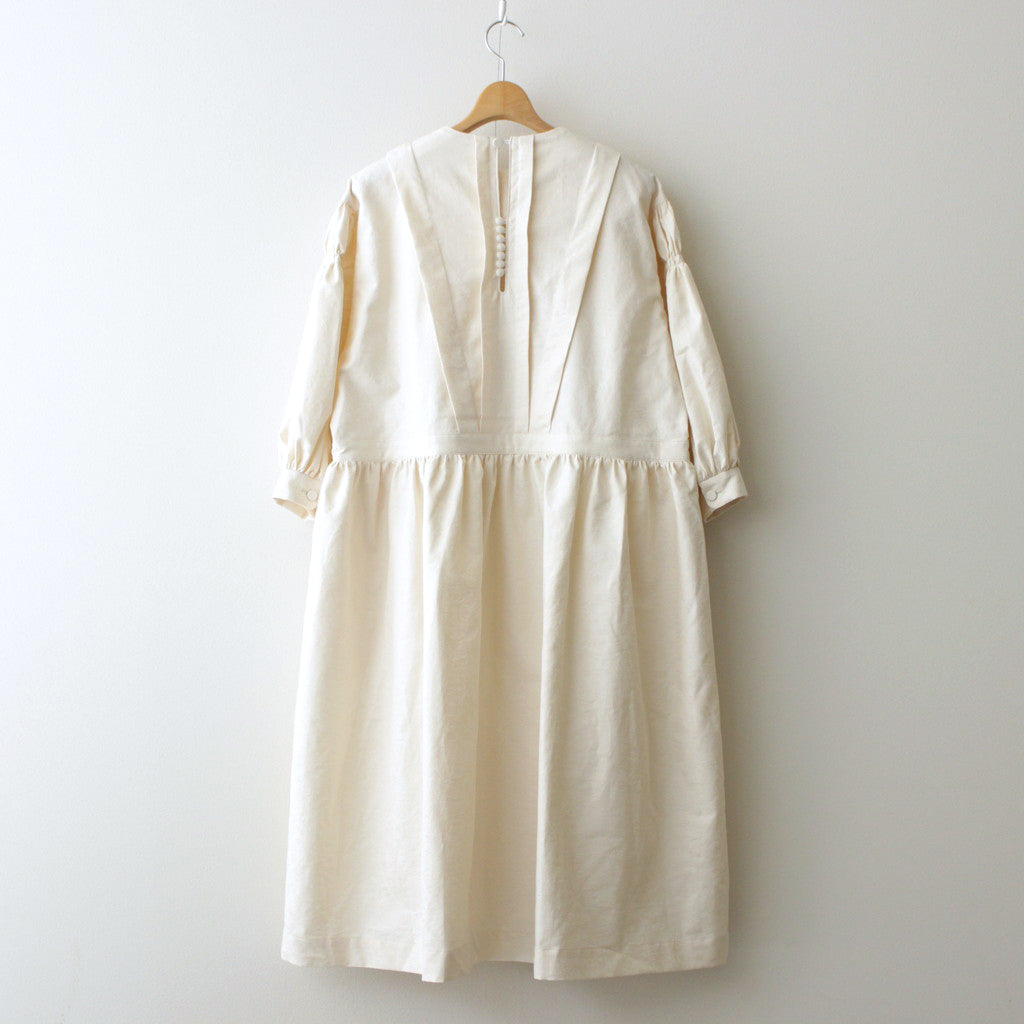 白晝の夢 tucked dress #ivory [TLF-224-op003-ja]