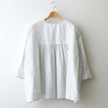 明滅する春 rectangle blouse #white/black [TLF-124-sh005-gp]
