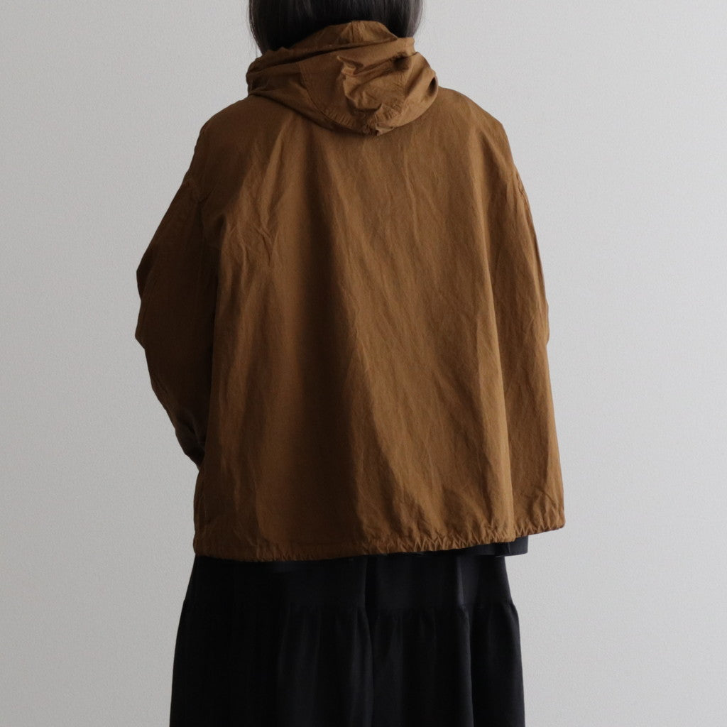 GARMENT DYE ZIP HOODIE #brown [no.6271]