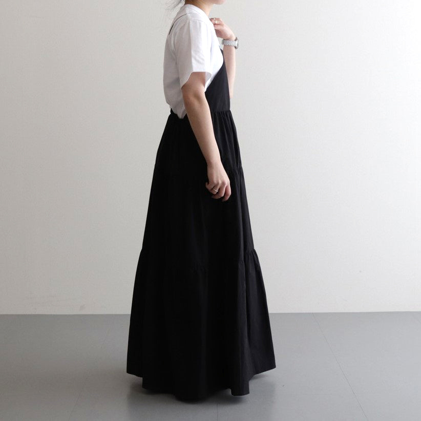 camisole tiered dress #black [1359-004]