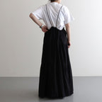 camisole tiered dress #black [1359-004]